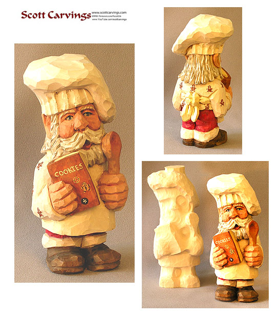 Squatty Chef Santa Rough Out - 6.5" X 3" X 3" - $25.00