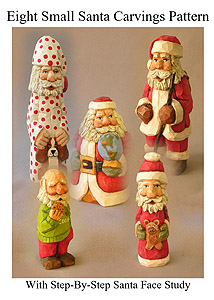 eBook of my Eight Small Santa Carvings Patterns