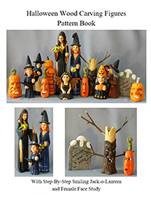 Halloween Figure Wood Carvings Pattern eBook - $6.00 - Sale