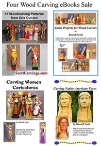 Cyber Monday Sale Four Wood Carvings eBooks Sale - $25.00