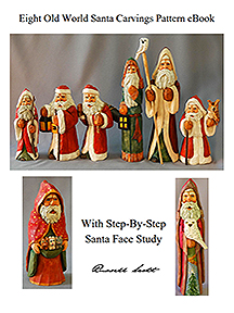 Eight Old World Santa Carvings Pattern eBook - $7.00 Sale