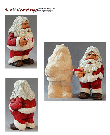 Businessman Santa Rough out - 7" X 3.5" X 4" $25.00