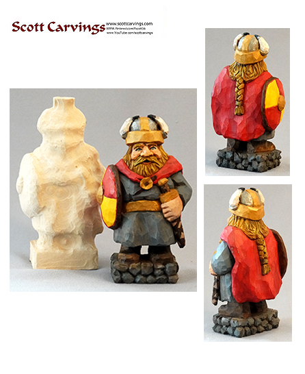 Viking Rough Out - 6.5″ X 3.5″ X 2.5″ – $25.00